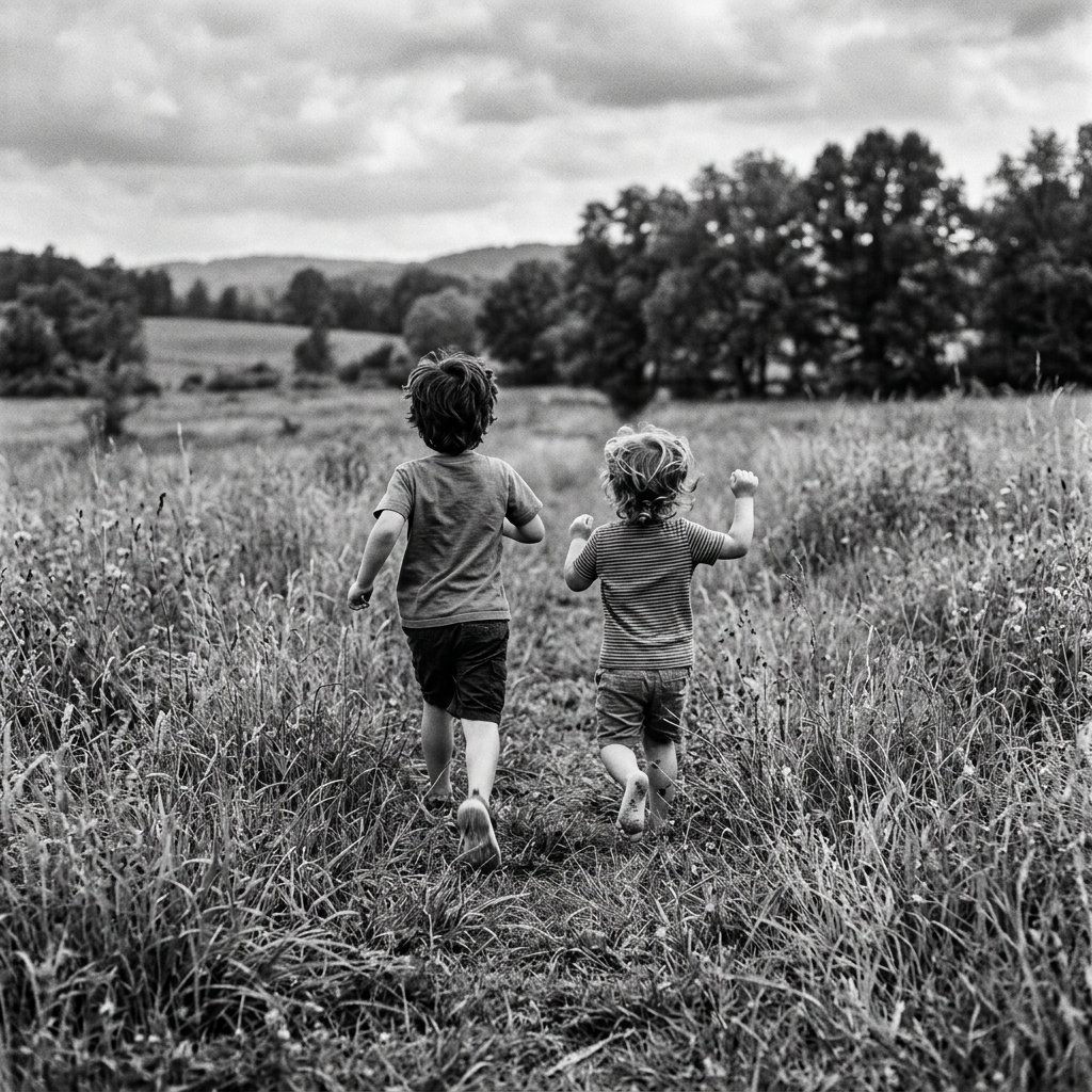 Niños caminando juntos. Para creecer.